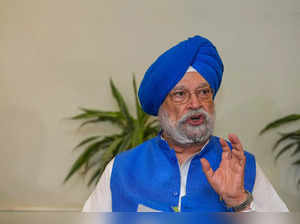 New Delhi: Union Housing Minister Hardeep Singh Puri addresses a press conferenc...