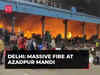 Massive fire breaks out in Delhi's Azadpur vegetable market, rescue operations underway