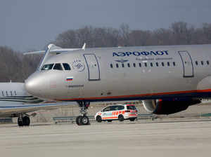 FILE PHOTO: Aircraft of Russian airline Aeroflot is pictured at Cointrin airport in Geneva