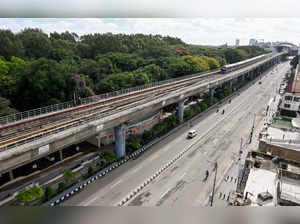 Bengaluru, Sep 29 (ANI): A view of a deserted road during the 'Karnataka Bandh' ...