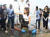 Bollywood bats for cleanliness! Rajkummar Rao, Manushi Chhillar join Juhu beach clean-up initiative, after Ganpati visarjan