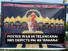 Ahead of Modi's visit in Telangana, poster war erupts; BRS depicts PM as 'Ravana'