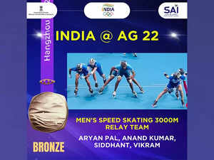 Asian Games: Indian men's, women's teams capture bronze medal in speed skating 3000 m relay