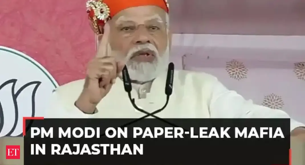Modi guarantee: Paper-leak mafia in Rajasthan will be punished - The ...