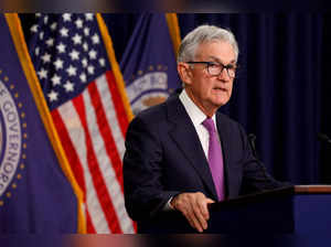 Fed Chair Powell speaks after policy decision, in Washington