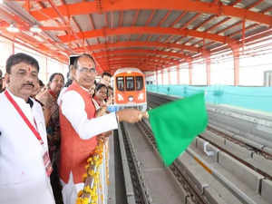 MP CM Shivraj Chouhan flags off trial run of Bhopal Metro