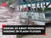 23 Army personnel missing after glacial lake burst triggered a flash flood in Sikkim; West Bengal on alert