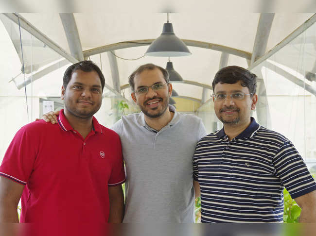 Founders of ClearFeed, Lalit Indoria, Ankit Jain, and Joydeep Sen Sarma (left to right).