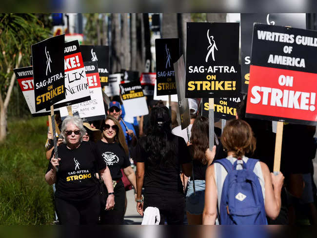 FILE PHOTO: Hollywood actors strike in Los Angeles
