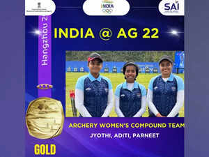 Asian Games: India wins gold in archery compound women's team event