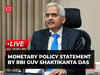 Monetary Policy Statement by RBI Governor Shaktikanta Das | LIVE