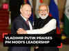 Russian President Vladimir Putin slams West and lauds PM Modi, says 'Indian leadership self-directed'