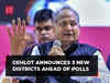CM Ashok Gehlot announces 3 new districts ahead of assembly polls