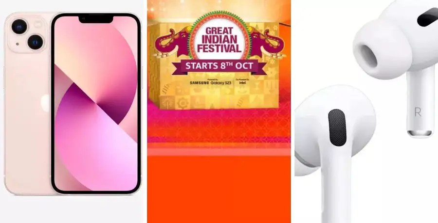 iPhone 13: Amazon Great Indian Festival: Grab iPhone 13 at Rs 47,999, AirPods Pro 2 at Rs 18,499 - Vimarsana News