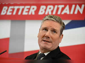 FILE PHOTO: Leader of the Labour Party Keir Starmer speaks at an event in London