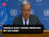 Middle East Crisis: UN chief 'deeply distressed' by planned Israeli siege of Gaza