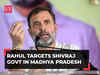 ‘Dead being treated in BJP's laboratory’: Rahul Gandhi targets Shivraj govt in Madhya Pradesh
