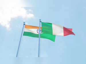 India, Italy flag