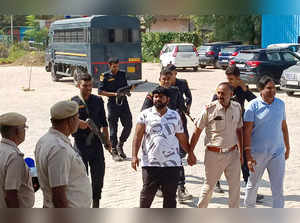 Gurugram, Oct 07 (ANI): Gurugram Police took Mohit alias Monu Manesar on transit...