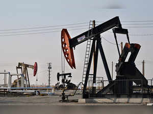 Working oil pumpjacks on the outskirts of Maricopa in Kern County, California, on September 21, 2023, where agriculture and oil are key to the region's economy.