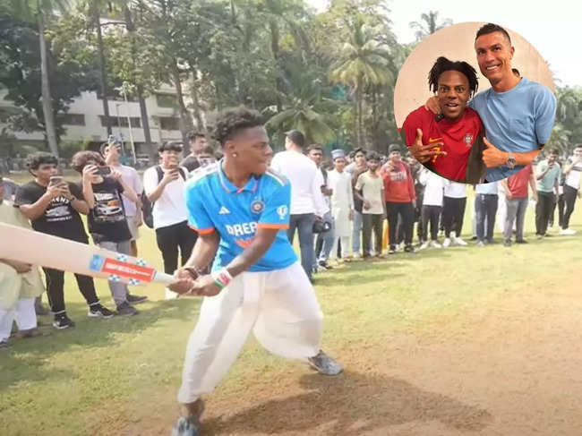 IShowSpeed has embraced the local culture and even tried his hand at cricket in Mumbai. (Image Source: Instagram/ )