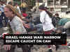Israel crisis: Narrow escape from ambush caught on cam