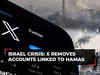 Israel crisis: Social media platform X removes hundreds of accounts linked to Hamas