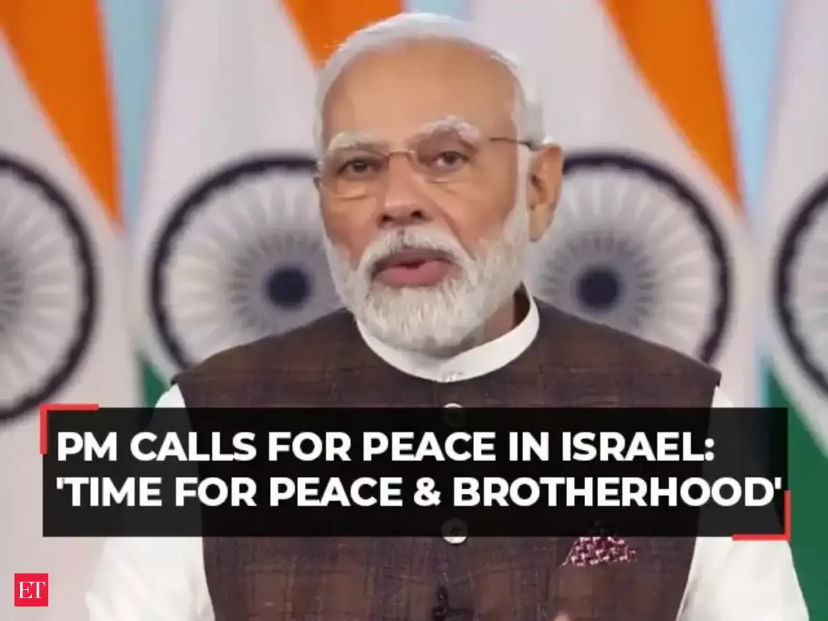 PM Modi calls for peace in Israel: 'Must stand against terror; time for ...