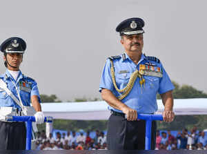 Prayagraj, Oct 8 (ANI): Indian Air Force (IAF) Chief Air Chief Marshal VR Chaudh...