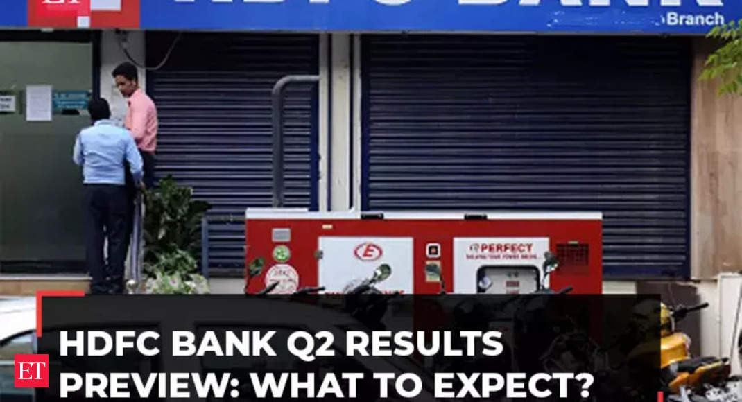 Hdfc Bank Q2 Results Preview 1st After Merger What To Expect The Economic Times Video Et Tv 2611