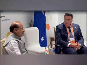 LS Speaker Om Birla meets Australian Speaker ahead of G20 Parliamentary Speakers' Summit
