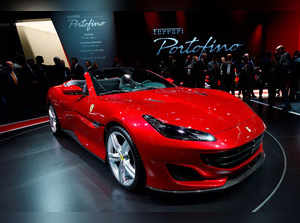 FILE PHOTO: New Ferrari Portofino is displayed during the Frankfurt Motor Show (IAA) in Frankfurt