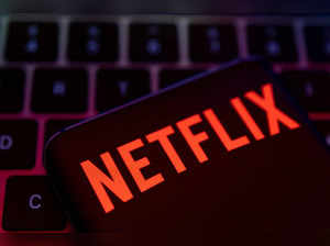 Illustration shows Netflix logo