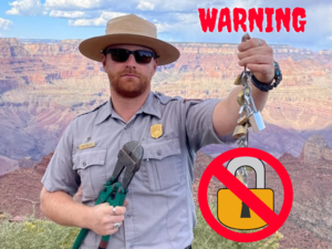 Stop 'love locks': Grand Canyon's urgent warning to safeguard wildlife