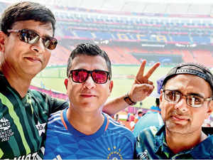 India-Pakistan match: A little bit of green in a sea of blue