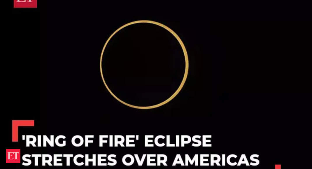 Ring of fire 'Ring of fire' eclipse stretches over Americas, watch