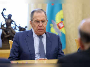 Russia's Foreign Minister Sergei Lavrov and Iraq's Foreign Minister Fuad Hussein meet in Moscow