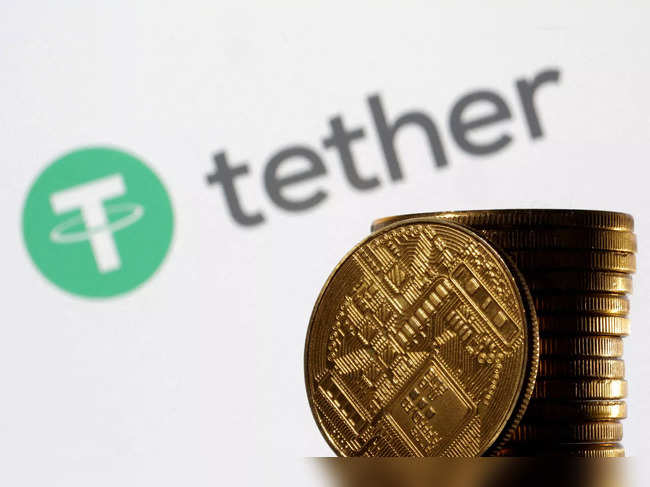 FILE PHOTO: Illustration shows Tether logo