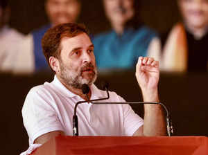 Shahdol: Congress leader Rahul Gandhi speaks during a public meeting ahead of MP...