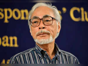 Oscar-winning Japanese animator Hayao Miyazaki speaks to the press in Tokyo on July 13, 2015.