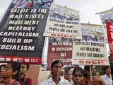 A solidarity rally for the Wall Street movement in Kolkata