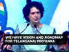 We have vision and roadmap for Telangana: Priyanka Gandhi