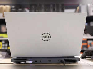 FILE PHOTO: A Dell laptop is seen for sale in a store in Manhattan, New York City, U.S.