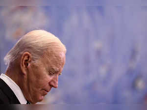 US President Joe Biden holds a press conference during a solidarity visit to Israel, on October 18, 2023, in Tel Aviv, amid the ongoing battles between Israel and the Palestinian group Hamas in the Gaza Strip.
