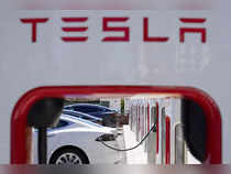 Tesla share price drops