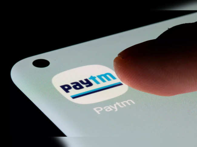 FILE PHOTO: Paytm app is seen on a smartphone in this illustration