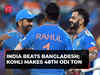 ICC ODI World Cup 2023: Virat Kohli's hundred propels India to victory over Bangladesh by 7 wickets