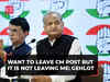 Rajasthan Elections 2023: 'Want to leave CM post but it is not leaving me', says Ashok Gehlot