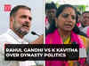 Rahul Gandhi hurls 'one family rule' jibe at Telangana CM; K Kavitha says 'funniest thing ever heard'