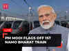 PM Modi flags off 1st NAMO BHARAT train | Delhi Meerut RRTS | Rapid Rail | Live